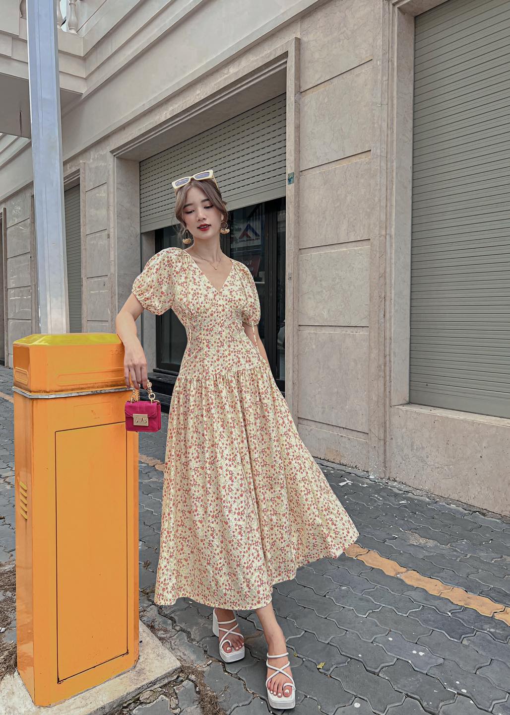 Athena Summer Flower Maxi Dress - Gu Fashion | Vietnam Fashion Style Athena Summer Flower Maxi Dress - Gu Fashion | Vietnam Fashion Style