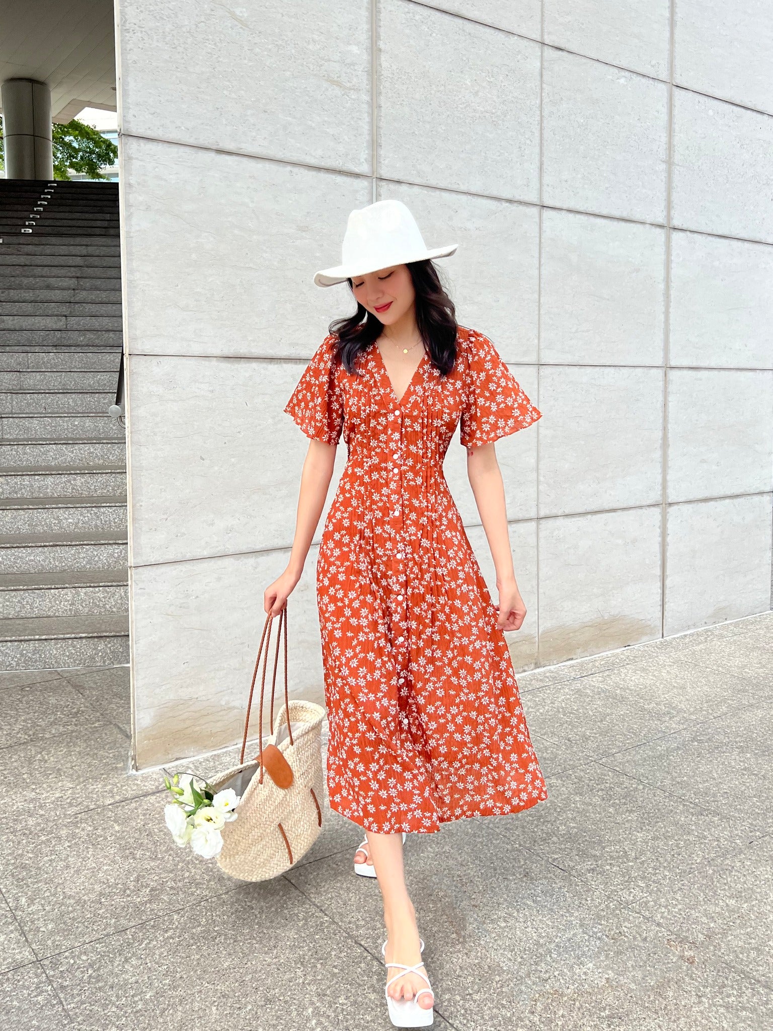 Fashion Summer Dress Ladies Summer Sleeveless Dress Clothes Women